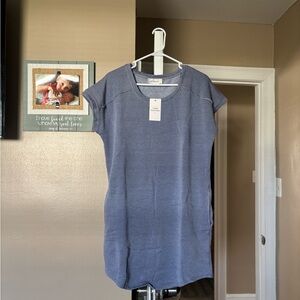 Hippie Rose Slate Blue Mini Dress